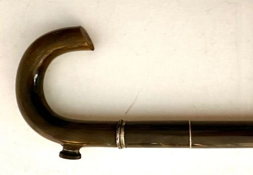 Walking Stick Made Completely from Horn, ca 1900.