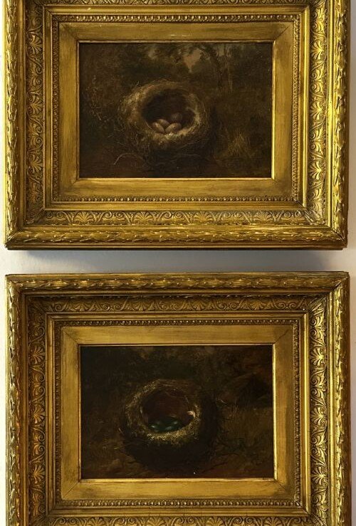 Pair of Oils on Canvas 19th Century.