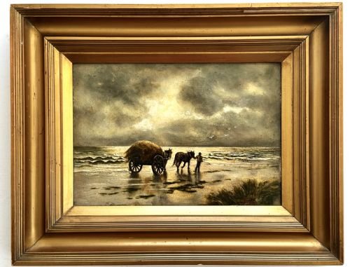 Oil on Board of Sea Scape