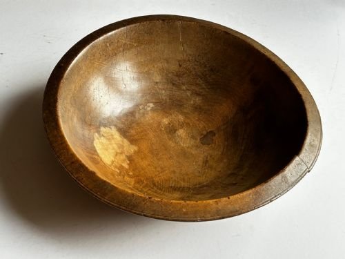 Very Large Treen Dairy Bowl
