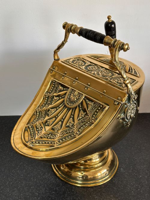 Brass Coal Scuttle by Benham and Froud