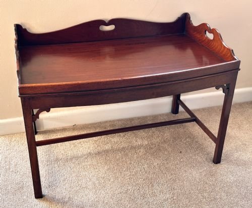 Regency Butlers Tray, low with Bow front.
