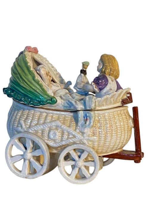 German Porcelain Tobacco Jar