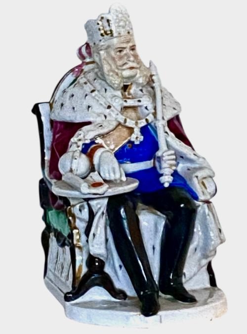 Large German Porcelain Tobacco Jar