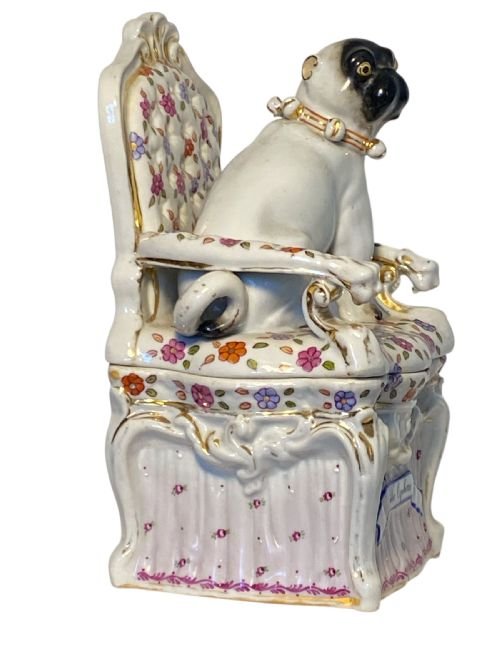 German Porcelain Tobacco Jar