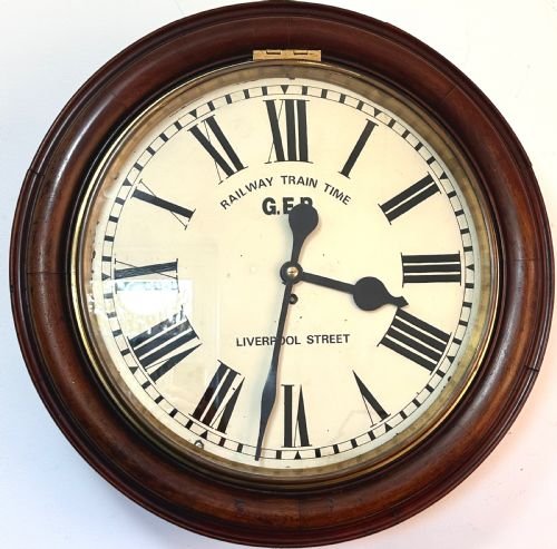 Railway Station Clock of Very Large Proportion, Circa 1880