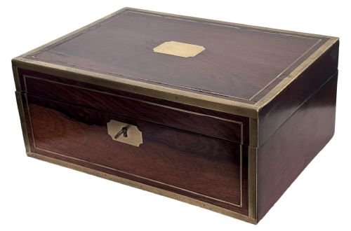 Fitted and lined Rosewood Jewellery Box.