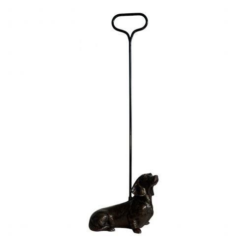 Doorstop with Bronze Dachshund