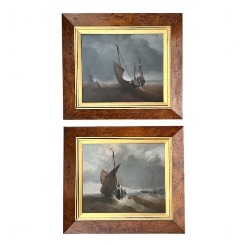 Pair of Sea Scapes by John Moore of Ipswich (1821-1902)